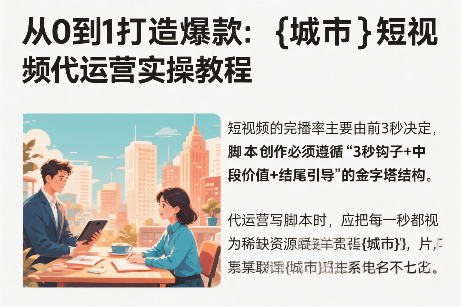 从0到1打造爆款：赣州短视频代运营实操教程