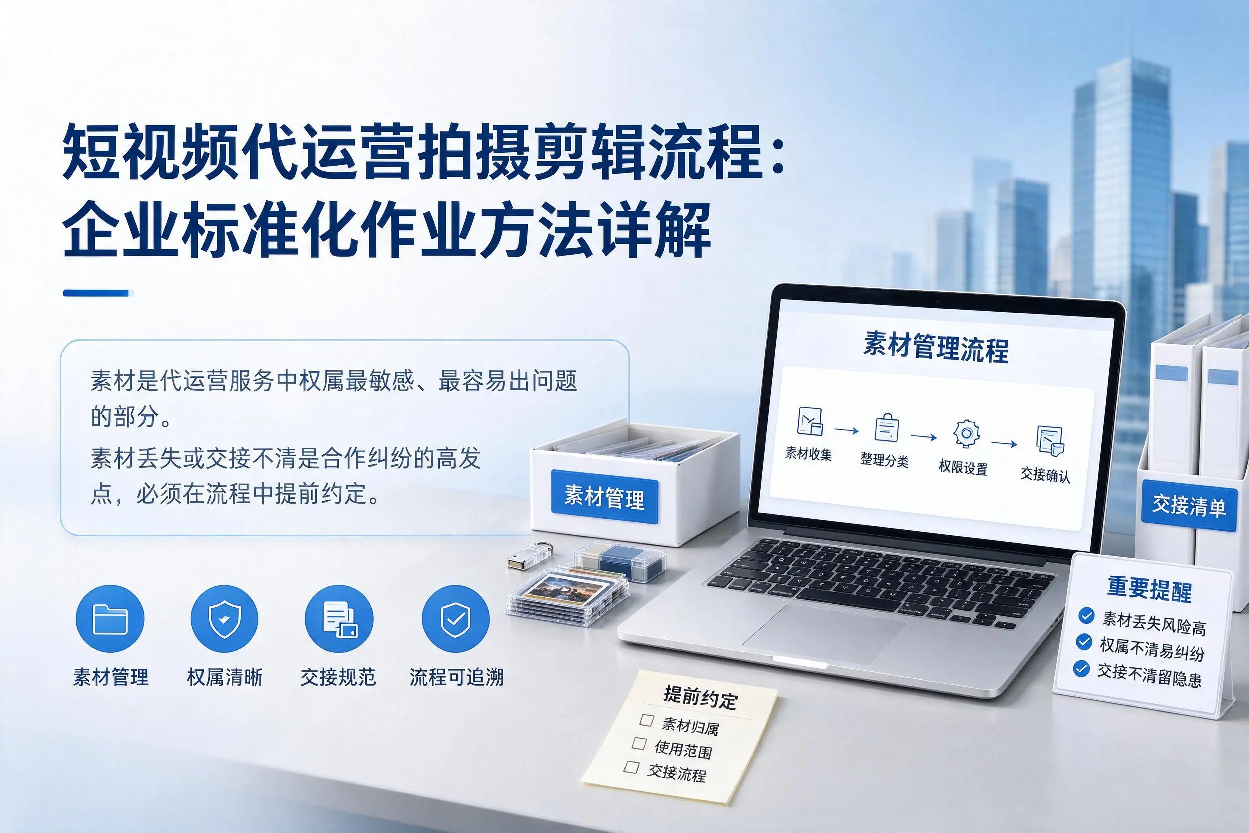 短视频代运营拍摄剪辑流程:赣州企业标准化作业方法详解