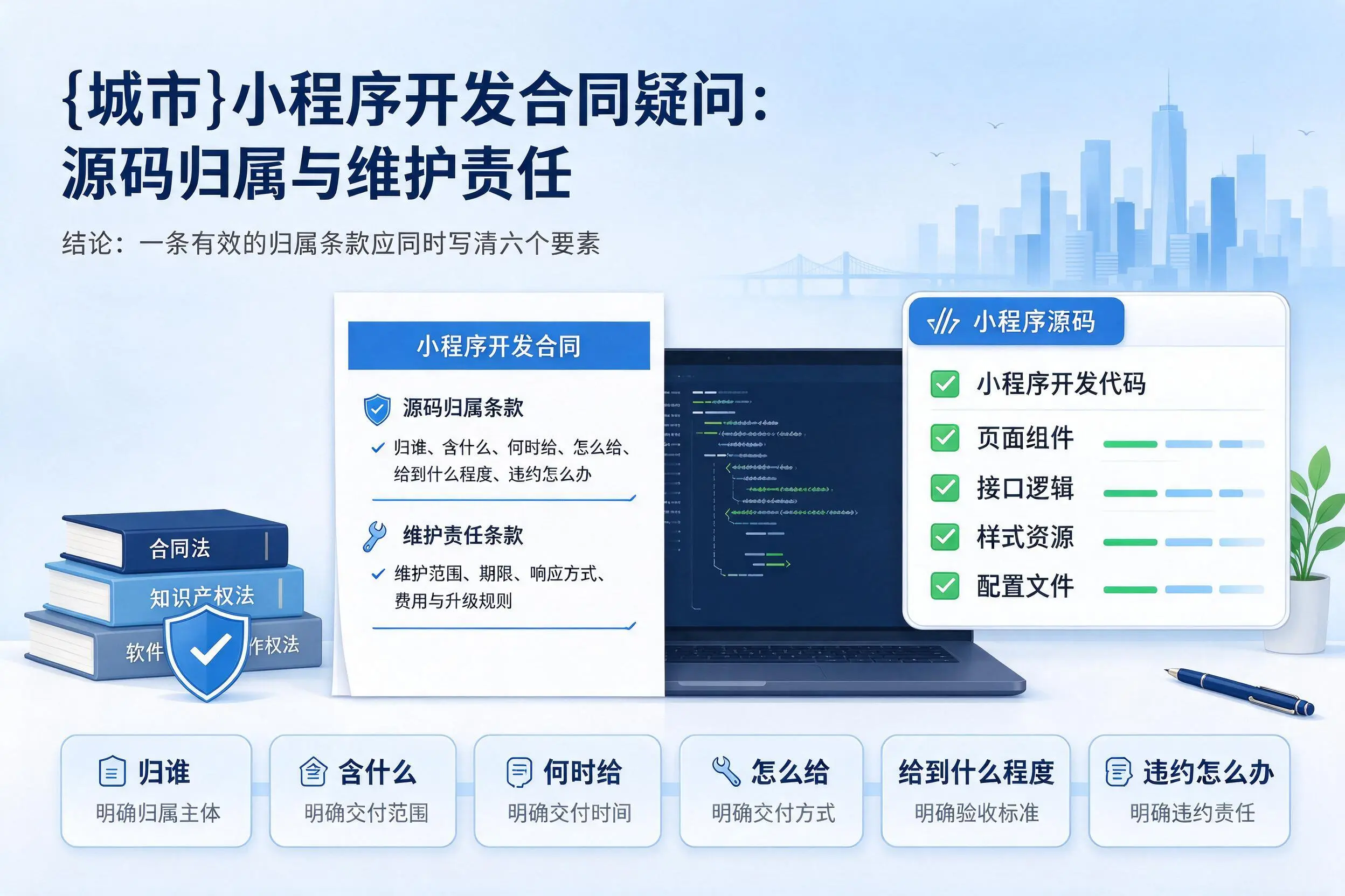 赣州小程序开发合同疑问：源码归属与维护责任