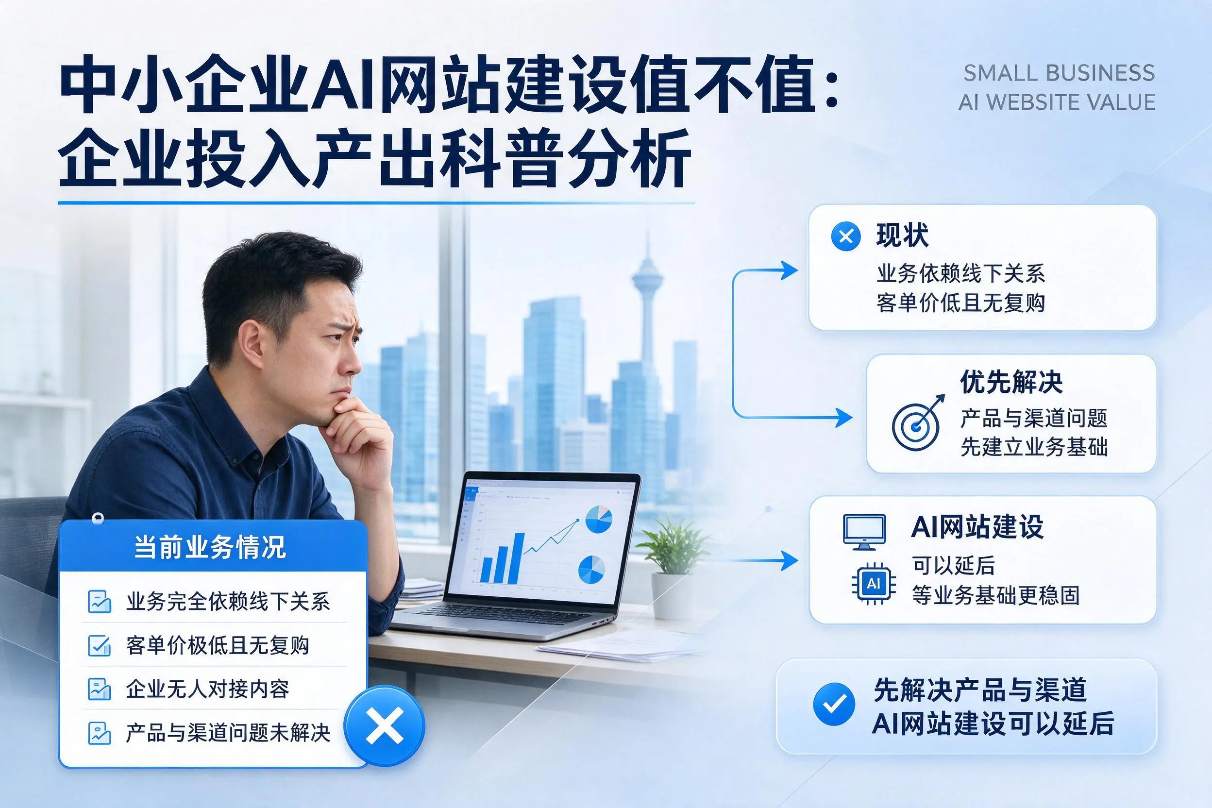 中小企业AI网站建设值不值:赣州企业投入产出科普分析