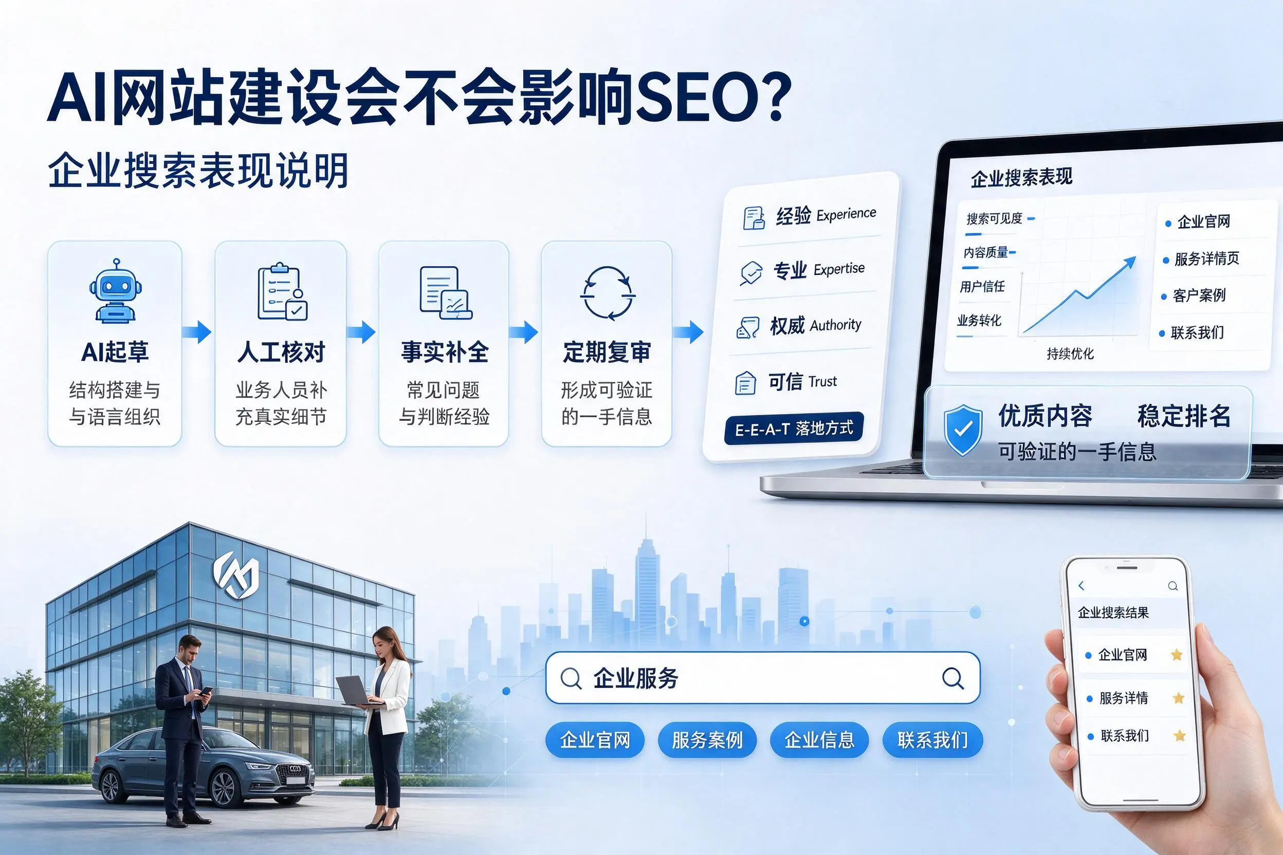 AI网站建设会不会影响SEO？赣州企业搜索表现说明