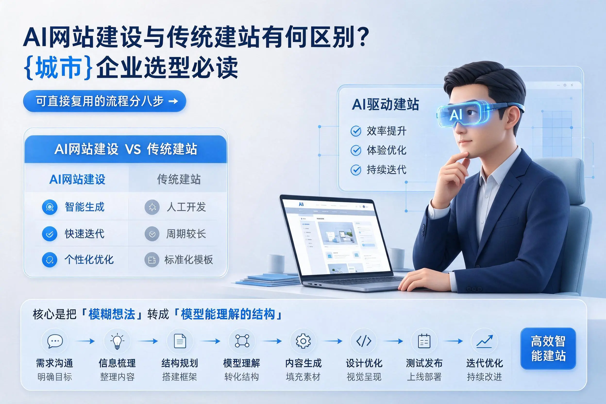 AI网站建设与传统建站有何区别?赣州企业选型必读