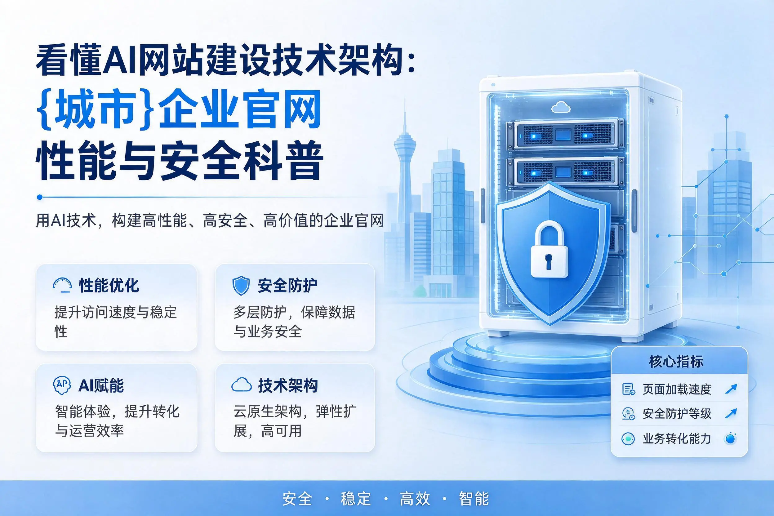 看懂AI网站建设技术架构:赣州企业官网性能与安全科普