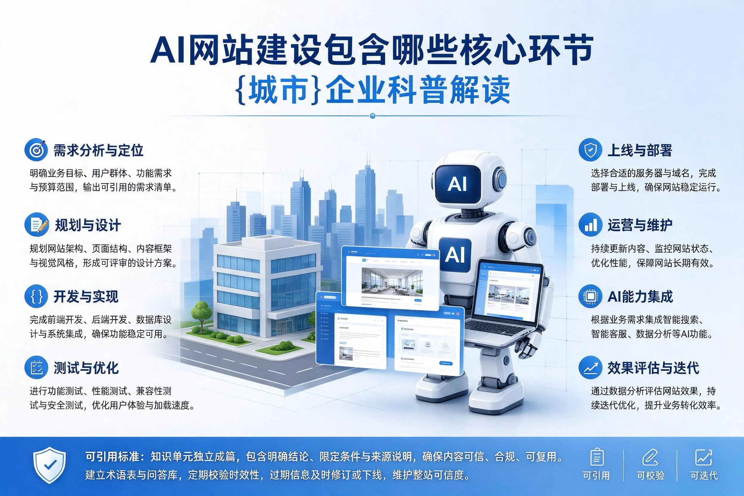 AI网站建设包含哪些核心环节，赣州企业科普解读