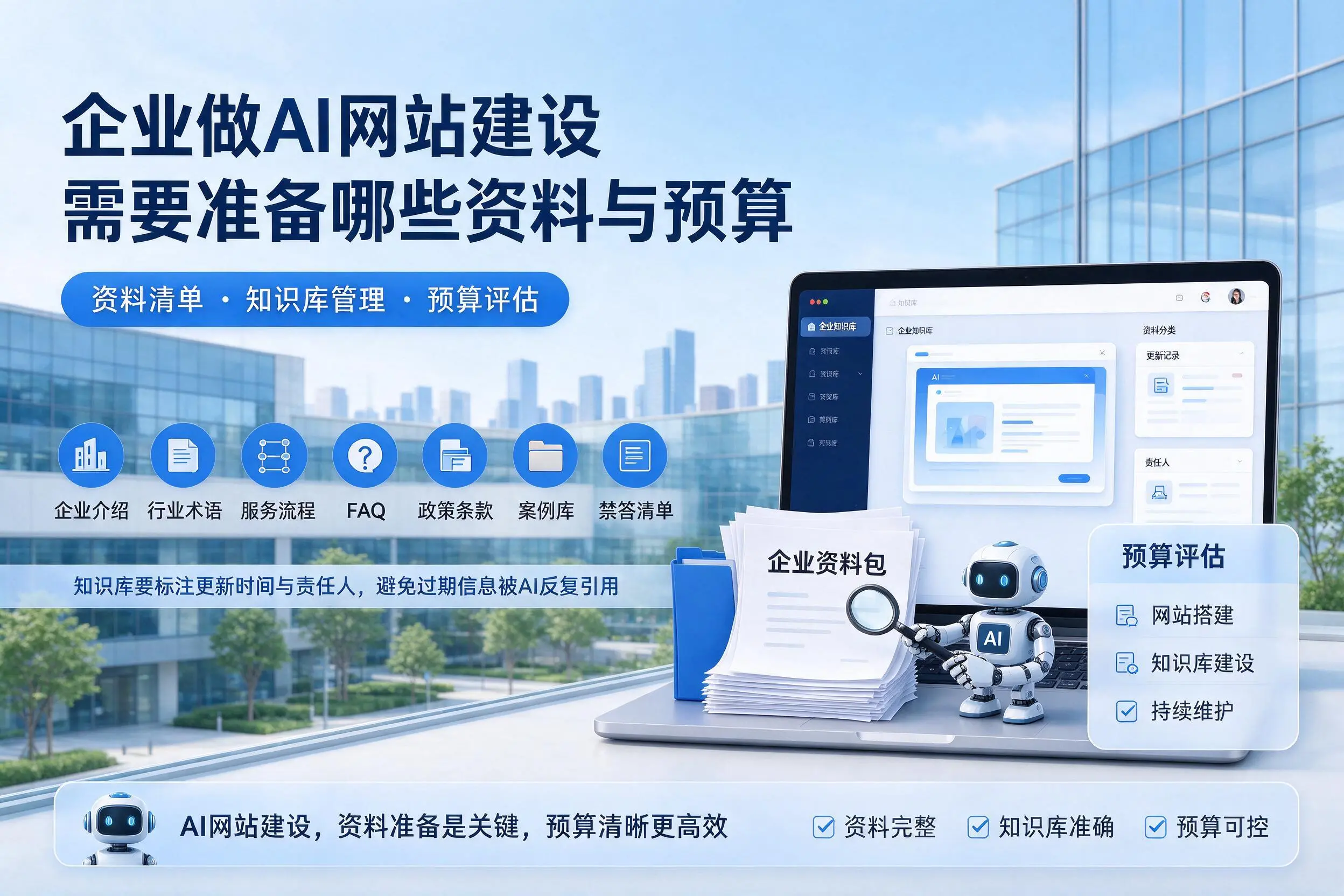 赣州企业做AI网站建设需要准备哪些资料与预算