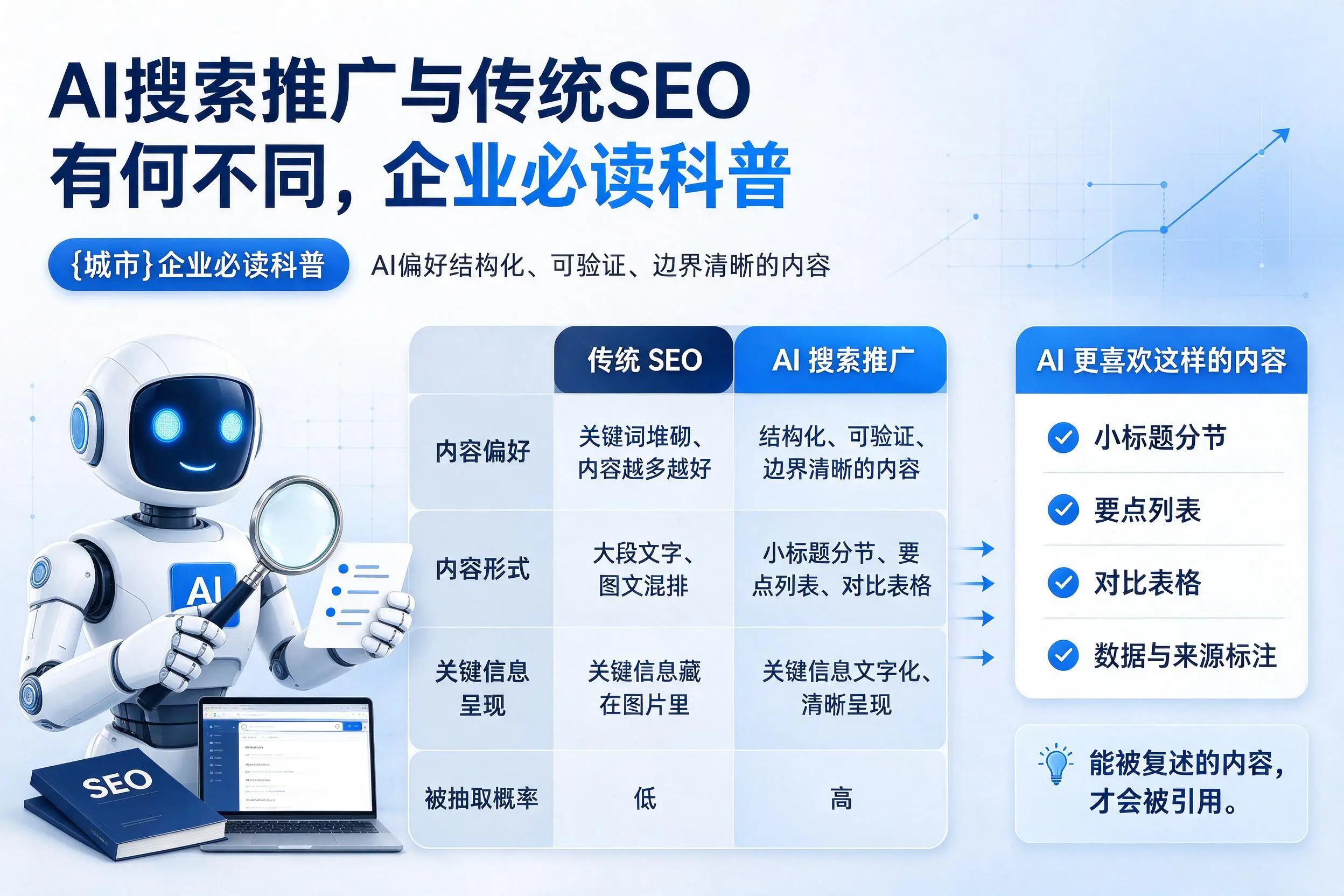 AI搜索推广与传统SEO有何不同，赣州企业必读科普